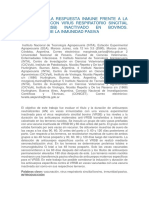 Estudio de La Respuesta Inmune Frente a La Vacunación Con Virus Respiratorio Sincitial Bovino