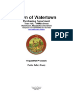 Watertown, MA RFP Public Safety Study 04.08.11