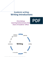 Academic Writing Writing Introductions