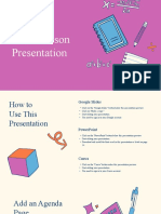 Math Lesson Presentation Tips