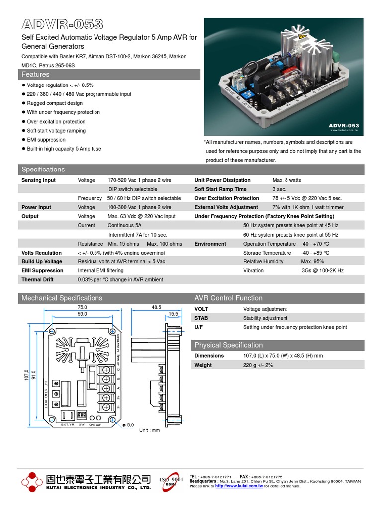 Advr 053 Brochure en | PDF | Volt | Voltage
