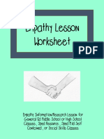 Empathy Lesson Worksheet