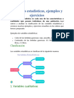 Variables Estadísticas Continua y Discreta Teoria