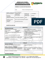 Informe valoración pedagógica niña 8 años Valle Guamuez