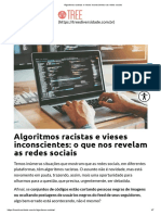 Algoritmos Racistas e Vieses Inconscientes Nas Redes Sociais