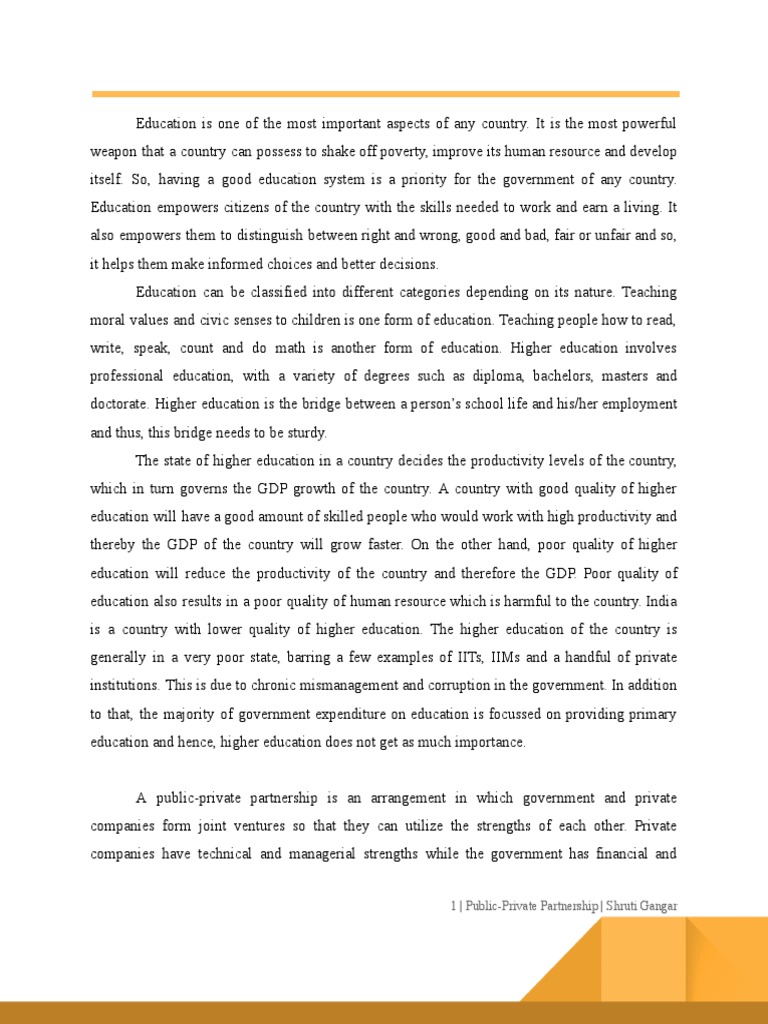 Public Private Partnership | PDF | Public–Private Partnership | Gross ...