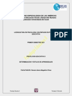 Determinación de Aprendizajes