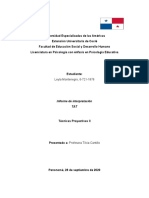 Leyla Montenegro, 6-721-1876: Informe de Interpretación TAT