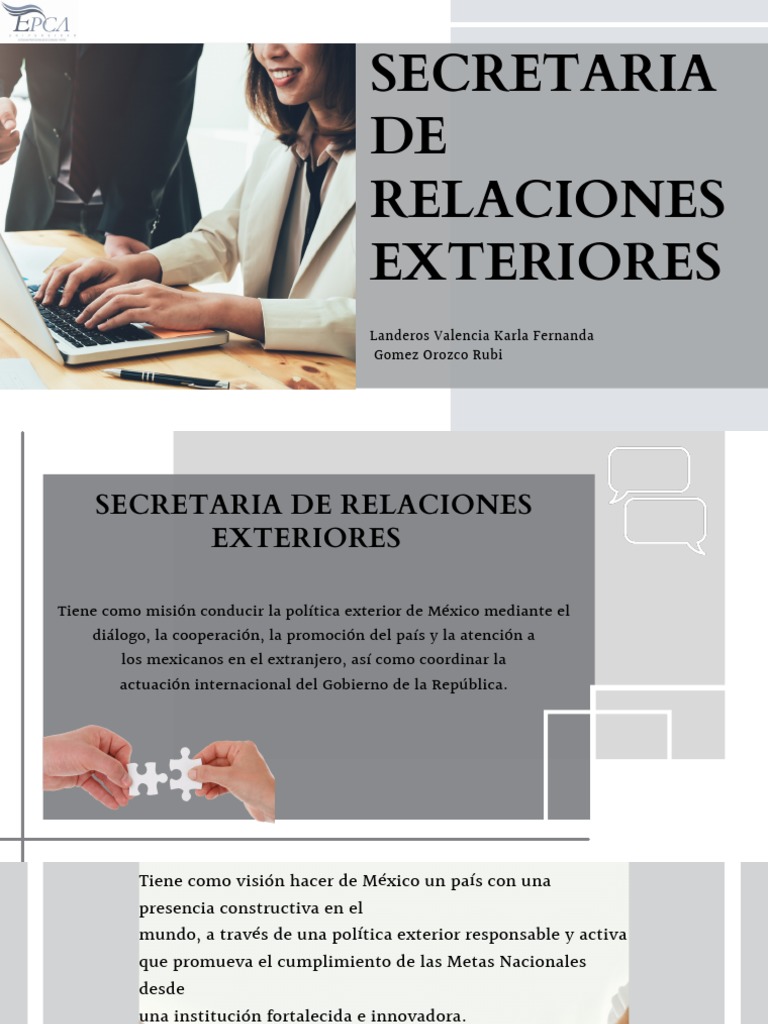 Secretaría de Relaciones Exteriores de México | PDF | México | Ciudad