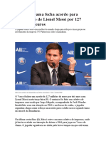 Vasco Da Gama Fecha Acordo para Contratação de Lionel Messi Por 127 Milhões de Euros