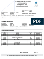 Datos Del Solicitante: Sistema de Gestión Documental Con Firma Digital