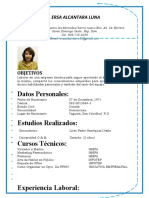 CV Facturación Experiencia 20 Años