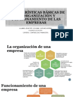 Características Básicas de La Organización y Funcionamiento de Una Empresa