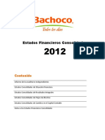 Estados Financieros Consolidados Bachoco 2012