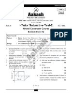 i-Tutor Subjective Test-2A Science Class IX