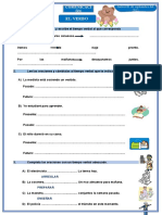 Comunicación - EL VERBO - Ficha de Trabajo