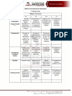 Rubrica de Evaluación 2022-2023