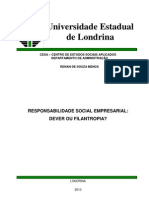 Pré Projeto RESPONSABILIDADE SOCIAL EMPRESARIAL