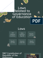 Laws Related To Governance of Education
