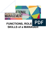 Roles, Skills & Levels of Managers