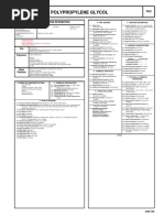 Polypropylene Glycol: Cautionary Response Information