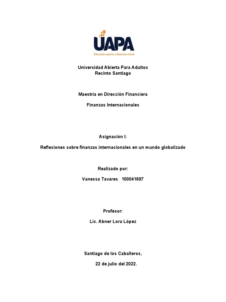 Impacto de la Globalización en Finanzas | PDF | Globalización | Business