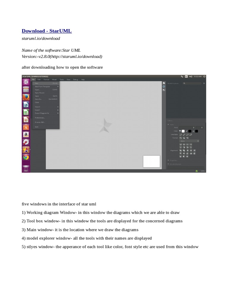 StarUML Download and Diagram Guide | PDF | Computers