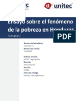 Ensayo Sobre La Pobreza en Honduras