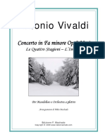 Partitura e Partes Completas - Violin Concerto in F Minor, RV 297 (Vivaldi, Antonio)