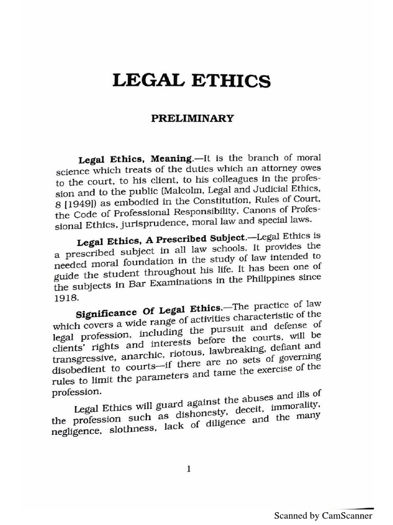 Legal Ethics by Dean Ernesto Pineda PDF