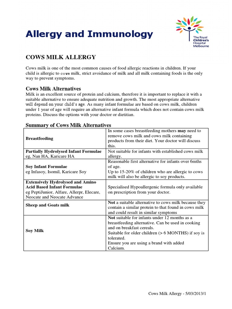 Cows Milk Allergy A Comprehensive Guide to Identifying Triggers