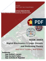 IM ECEN 30064 Digital Electronics 1 Logic Circuits and Switching Theory