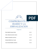Comprobante de Diario Y La Jornalizacion: Integrantes