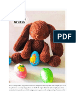 Amigurumi Ben El Conejo PDF Patron Gratis