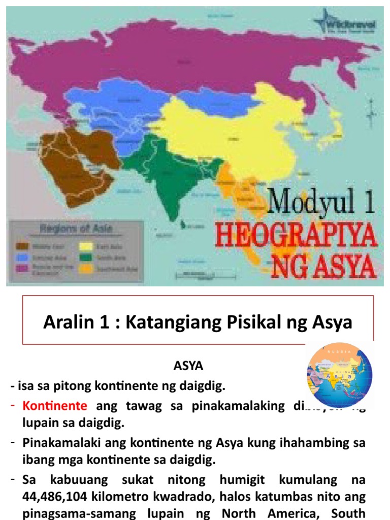 Heograpiya NG Asya | PDF