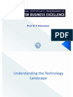 Understanding Technology Landsscape by Prof. M. P. Sebastian (24th April)