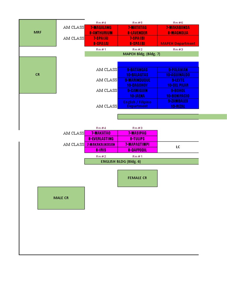 School Map For EARTHQUAKE DRILL COLOR CODE PDF