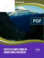 Effects of Climate Change On Sikkim's Birds & Butterflies - Biology Holiday Homework