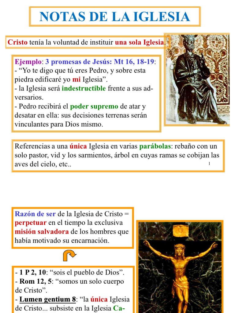 Notas de La Iglesia | PDF | Iglesia Católica | Cristo (título)