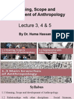 Meaning, Scope and Development of Anthropology