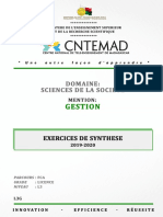 L3gfca Exercice de Synthese