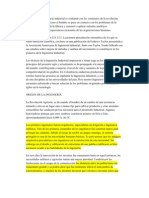 El Origen de La Ingeniería Industrial Se Confunde Con Los Comienzos de La Revolución Industrial