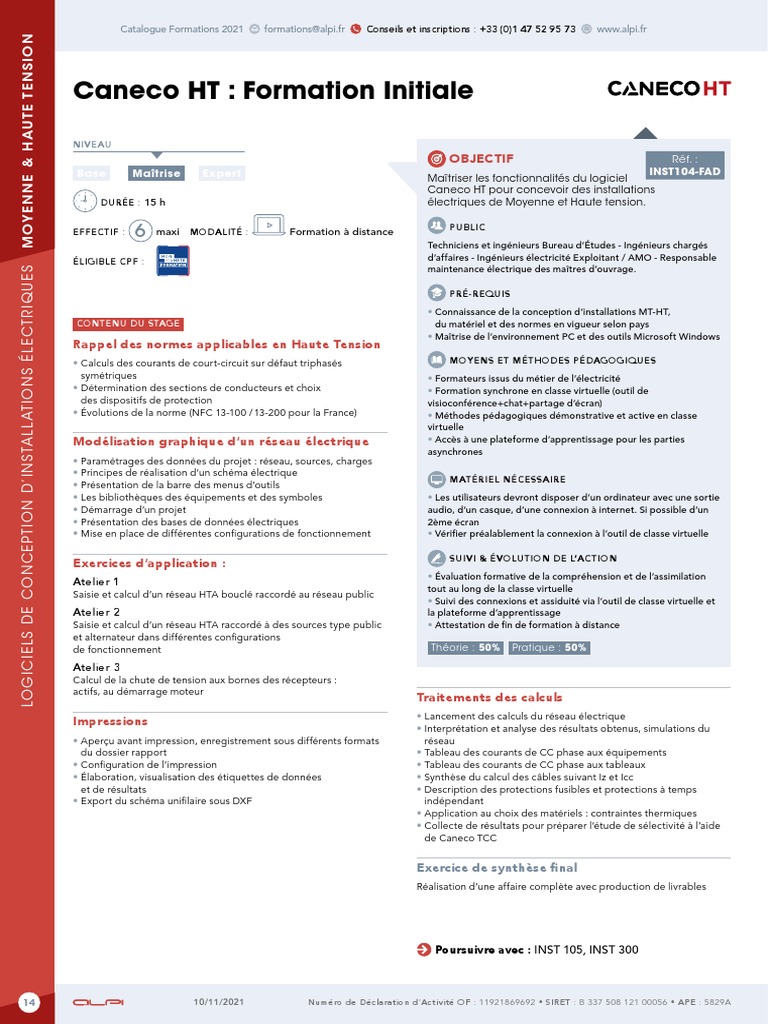Formation HT FAD Formation Initiale | PDF | Réseau électrique ...