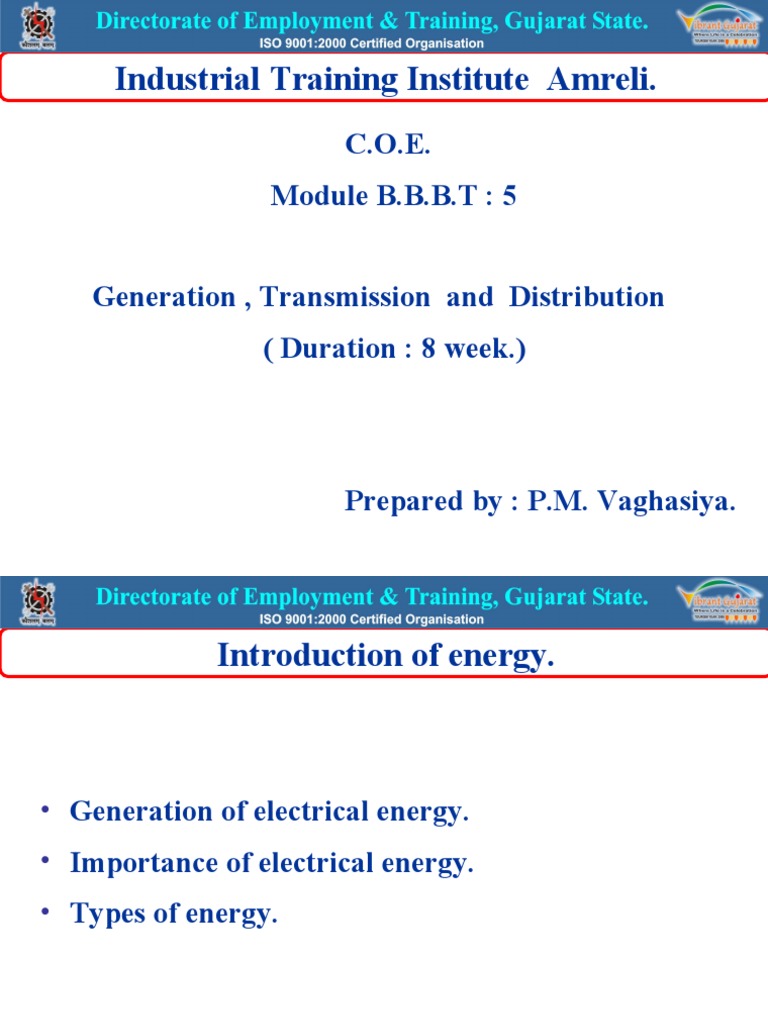 Electricity Generation and Distribution Overview | PDF | Electrical ...