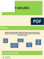 VARIABEL DALAM PENELITIAN