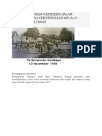 Perjuangan Bangsa Indonesia Dalam Mempertahankan Kemerdekaan Melalui Perang Dan