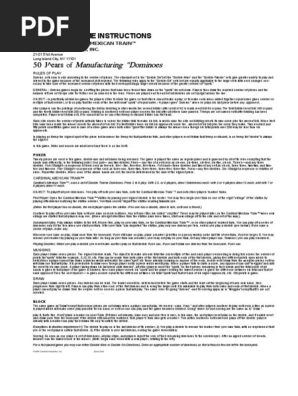 16 Domino Game Instructions