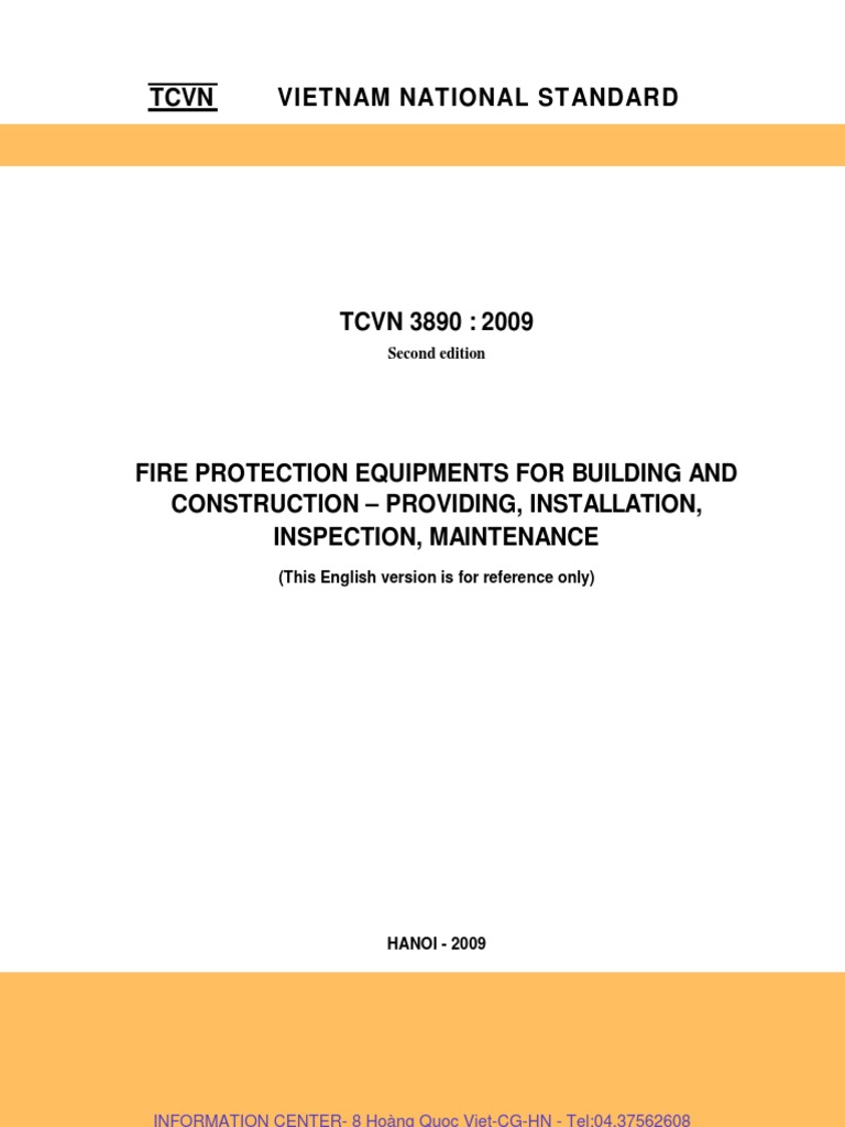Fire Protection Standards for Buildings Requirements for Providing
