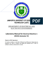 Laboratory Manual for Electrical Machine