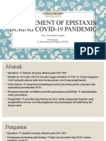 Management of Epistaxis During COVID-19 Pandemic